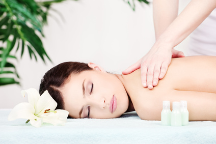 Woman on shoulder massage